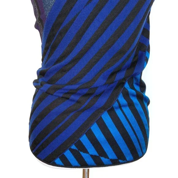 Gucci Cowl Neck Mix Media Knit Sleeveless Top Sz 6-8 - Picture 6 of 16